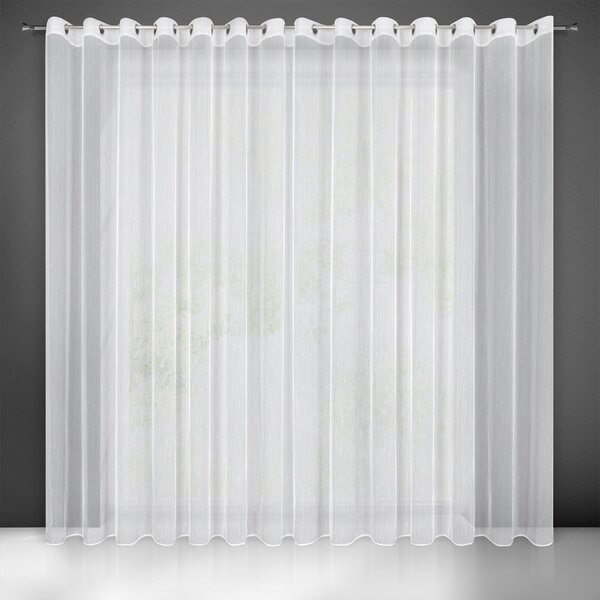 ZÁCLONA NA KRÚŽKOCH PILAR 350X250 CM BIELA