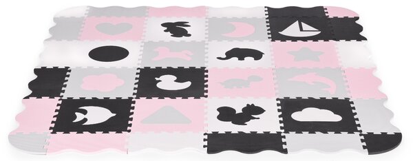 Penová podložka s plotom puzzle suchý bazén 36 kusov ECOTOYS