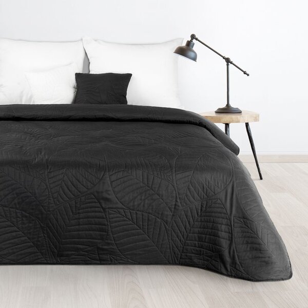 Dekorstudio Moderný prehoz na posteľ BONI6 čierny Rozmer prehozu (šírka x dĺžka): 170x210cm