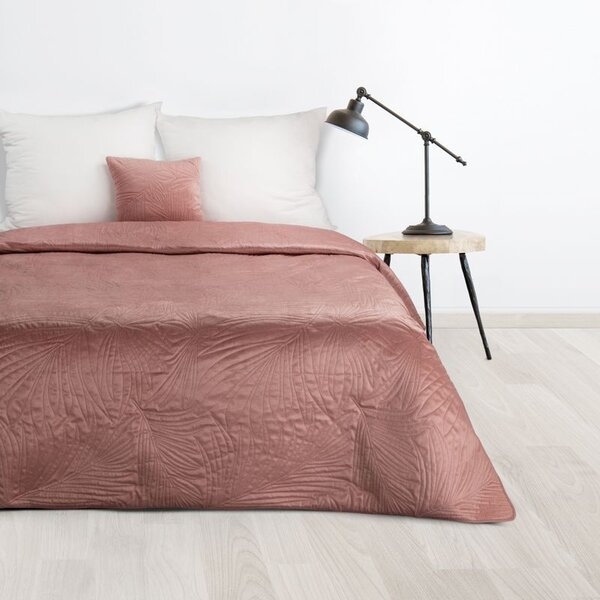 Dekorstudio Luxusný zamatový prehoz na posteľ LUIZ4 v ružovej farbe Rozmer prehozu (šírka x dĺžka): 170x210cm