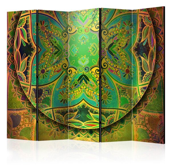 Paraván - Mandala: Smaragdová fantázia II 225x172