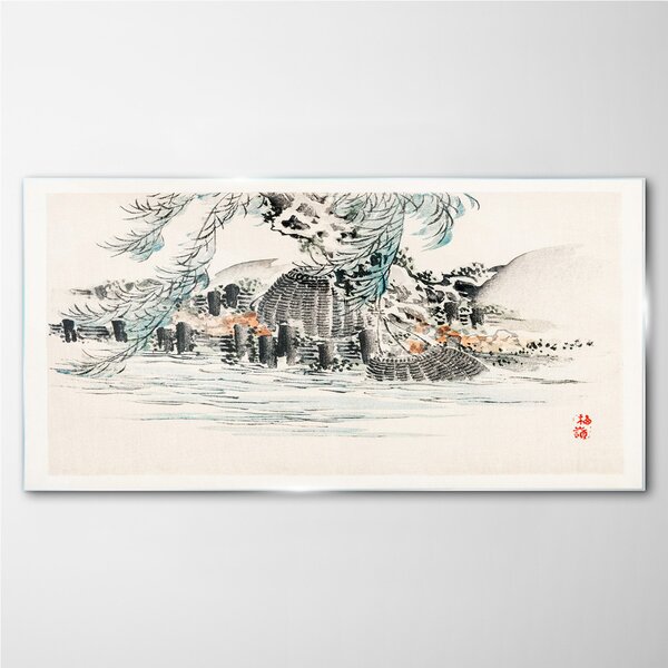 Sklenený obraz Abstrakcie stromu vody