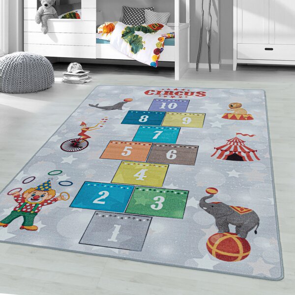Ayyildiz , Kusový koberec Play 2909 grey, 100x150, viacfarebná, detská izba