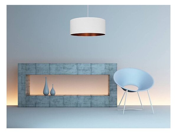 Závesné svietidlo Shade, 1x textilné tienidlo (výber z 2 farieb), (výber z 2 farieb konštrukcie), (fi 50cm), c