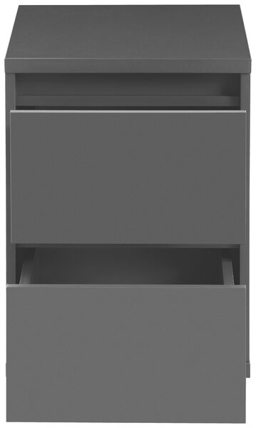 NOČNÝ STOLÍK, antracitová, 40/55/48 cm Carryhome - Online Only spálne, Online Only