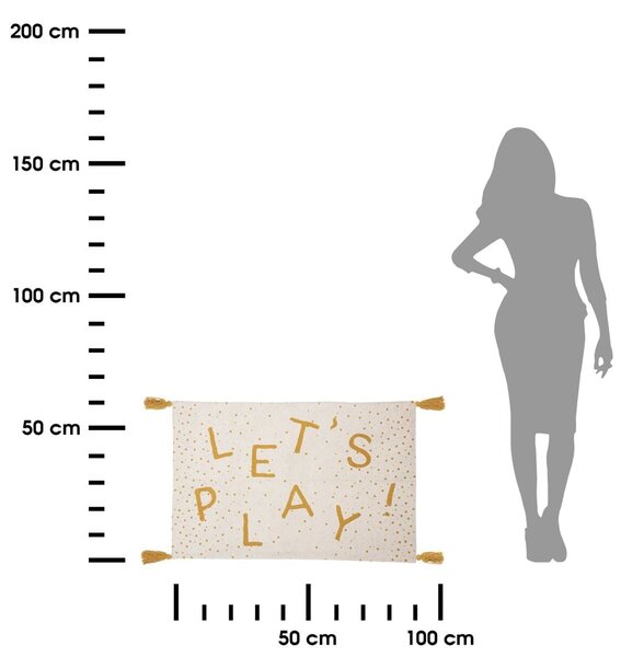 Detský koberec Lets Play, 60x90 cm, viacfarebná