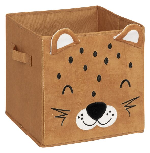 Úložný box Leopard, 29x29x29 cm, hnedá