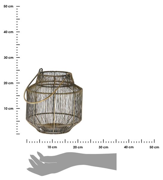 LAMPÁŠ LARA 23X21CM ZLATÁ