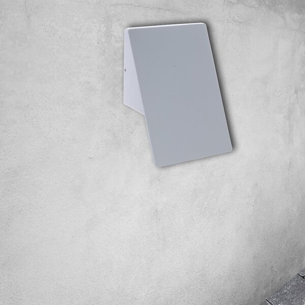 Exteriérové nástenné LED svietidlo Plain, 1x LED 10w, biele