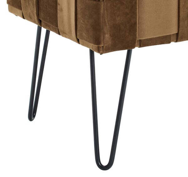 DLHÁ TABURETKA, kov, textil, 72/49/42 cm Xora - Kreslá