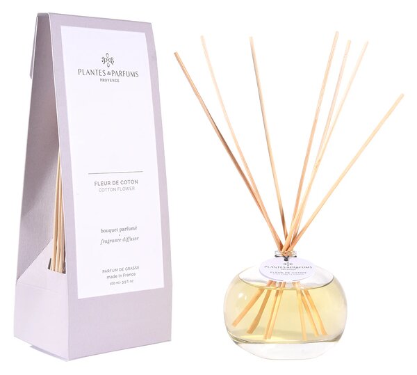 Plantes et Parfums de Provence Fleur de Coton Vonný difuzér, 100 ml