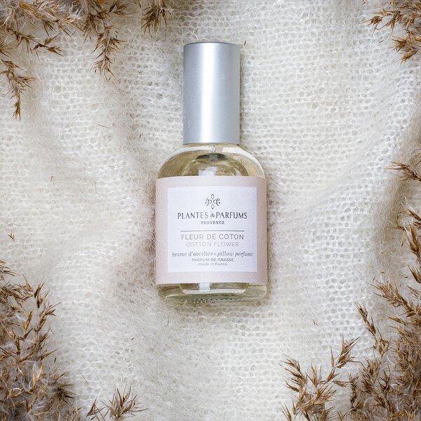 Plantes et Parfums de Provence Fleur de Coton Parfumovaný sprej na vankúš, 50 ml