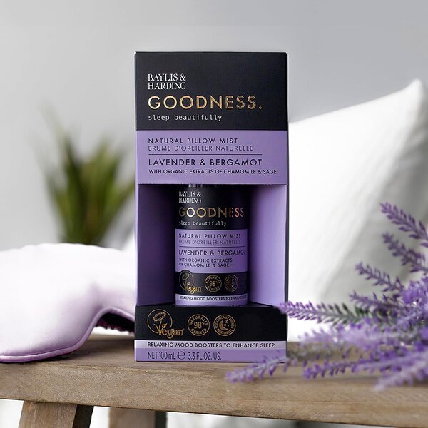 Baylis & Harding Goodness Sleep - Levanduľa & Bergamot Sprej na vankúš, 100 ml