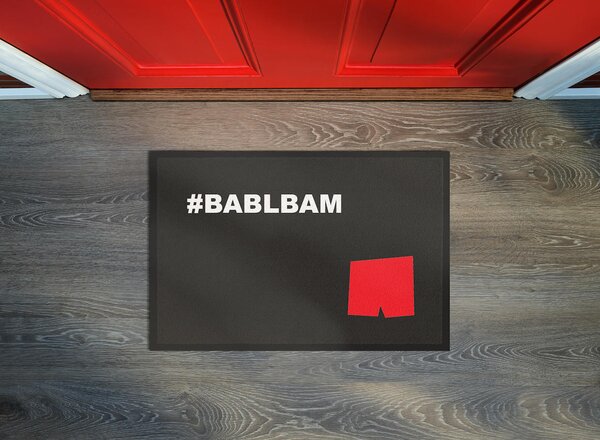 GDmats , TRHÁK: Rohožka Bablbam 40x60 cm – na von aj na doma, 40x60, šedá