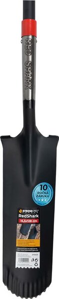 Rýľ Strend Pro Premium RedShark, úzky, drenážny, so sklolaminátovou násadou D 1280 mm