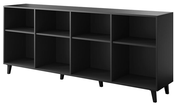 MEBLINE Komoda RAFO čierna / dub craft