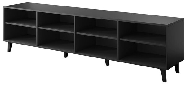 MEBLINE Komoda RTV RAFO čierna / dub craft