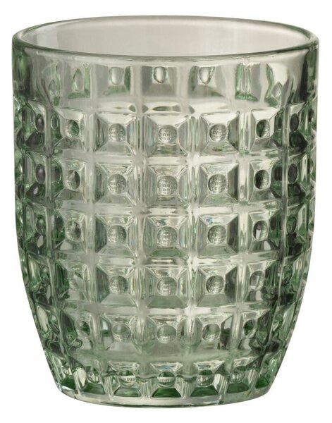 Zelený reliéfny pohár Embossed - Ø9*10cm / 250ml - J-Line by Jolipa