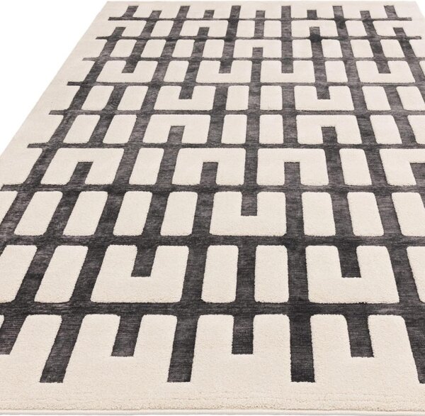 Koberec Valley 10 Junction charcoal / ivory
