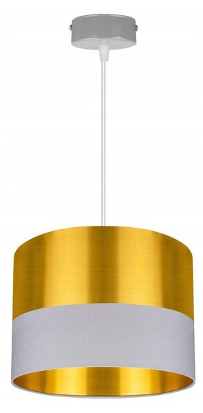 Závesné svietidlo Golden, 1x zlaté textilné tienidlo (výber z 2 farieb), (výber z 2 farieb konštrukcie)
