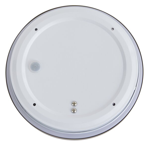 Moderné stropné svietidlo sivohnedé s bielou farbou 25 cm IP44 - Walden