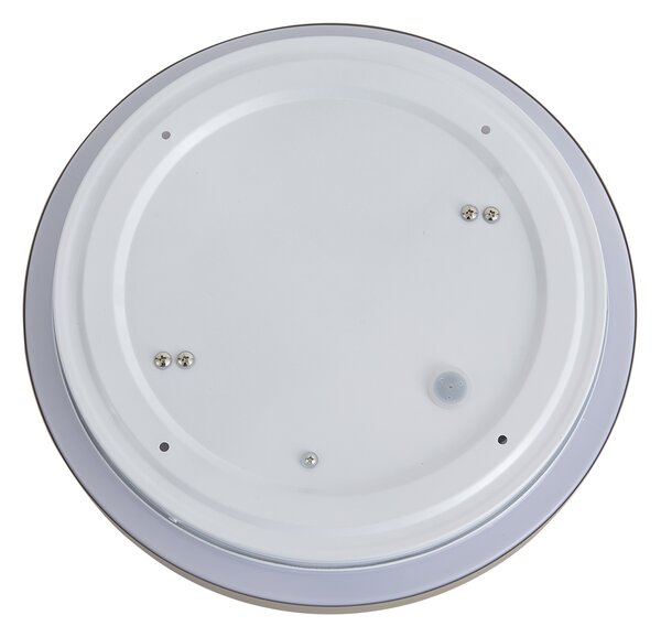 Moderné stropné svietidlo Taupe s bielou 34 cm 2-svetlové IP44 - Walden