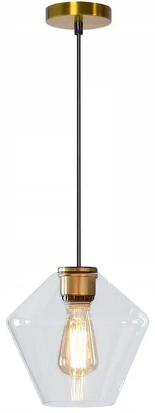 Toolight - Závesná stropná lampa Amber - zlatá/transparentná - APP440-1CP