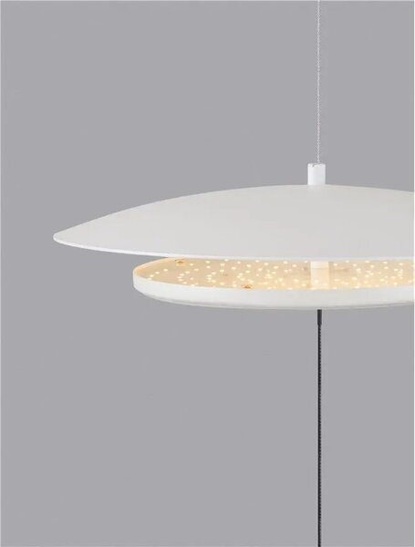 LED stmievateľná bielo-chrómová stojaca lampa Olos 370