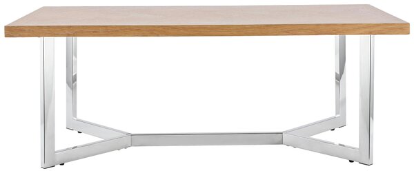 KONFERENČNÝ STOLÍK, farba duba, farba ušľachtilej ocele, drevo, kov, kompozitné drevo, 120/44/60 cm Livetastic - Stolíky do obývačky, Online Only