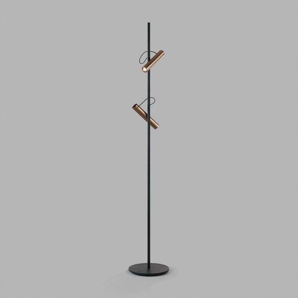 Light-Point - Spirit F1 Stojaca Lampa 2700K Black/Rose Gold - Lampemesteren