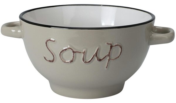 Kameninová miska na polievku Soup 650 ml béžová