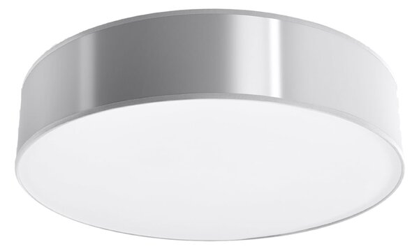 Stropné svietidlo Arena, 1x sivé plastové tienidlo, (biely plast), (fi 55 cm)