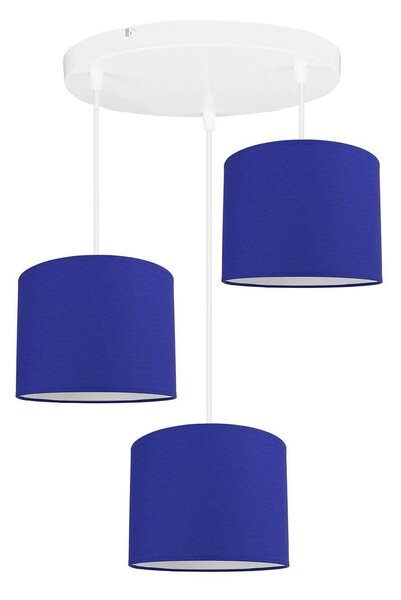 Závesné svietidlo Indigo, 3x textilné tienidlo (mix 6 farieb), (výber z 3 farieb), o
