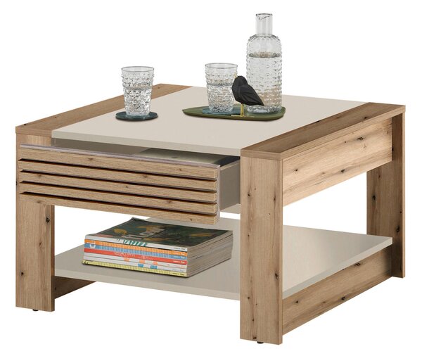 KONFERENČNÝ STOLÍK, farba duba, kašmírová, kompozitné drevo, 70/42/70 cm MID.YOU - Stolíky do obývačky, Online Only