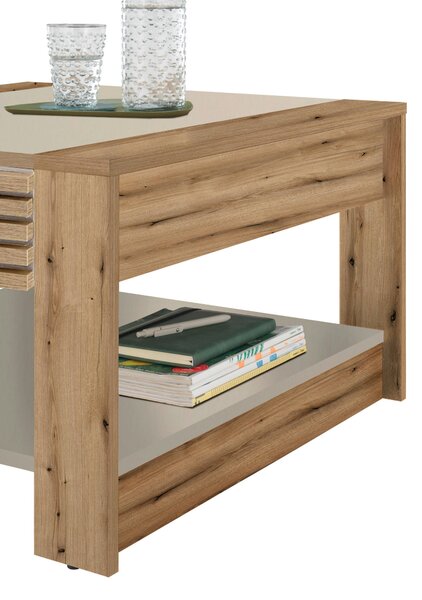 KONFERENČNÝ STOLÍK, farba duba, kašmírová, kompozitné drevo, 70/42/70 cm MID.YOU - Stolíky do obývačky, Online Only