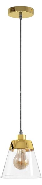 Toolight - Závesná stropná lampa Cone - zlatá - APP895-1CP