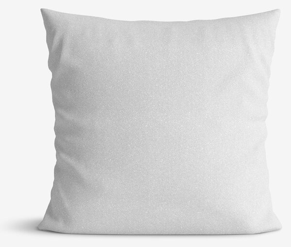 Goldea dekoračná exkluzívna obliečka na vankúš - strieborná s trblietkami 45 x 45 cm