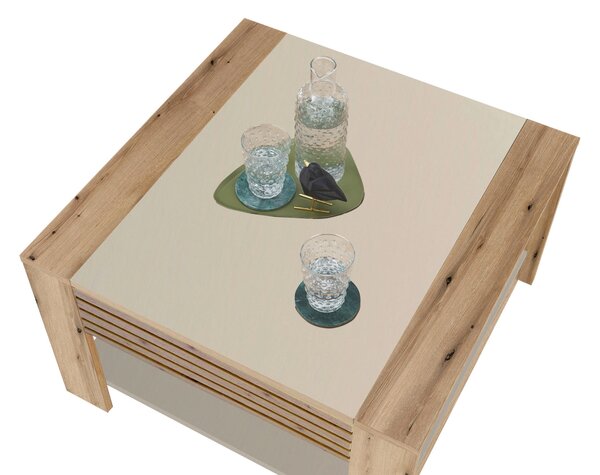 KONFERENČNÝ STOLÍK, farba duba, kašmírová, kompozitné drevo, 70/42/70 cm MID.YOU - Stolíky do obývačky, Online Only