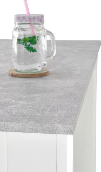 BAROVÝ STÔL, sivá, biela, 115/50/103 cm P & B - Online Only jedálne, Online Only