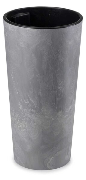 PLASTOVÝ KVETINÁČ URBANIKA SADA 2KS 57X30 CM+46,6X25,5 CM IMITÁCIA BETÓNU SIVÁ