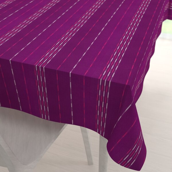 Biante Bavlnený obdĺžnikový obrus Olivia OL-002 Pásiky na fialovom 60x100 cm