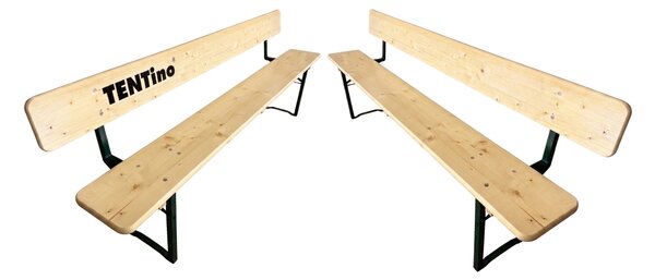 TENTino Profi pivný záhradný set 200x70 cm - STÔL + 2x LAVICA S OPIERKOU