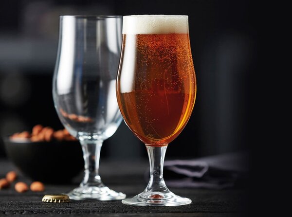 Súprava 4 pohárov na pivo Lyngby Glas Juvel, 490 ml
