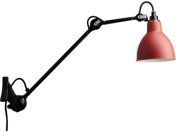 DCW - 222 Nástenné Svietidlo Red/Black Lampe Gras - Lampemesteren