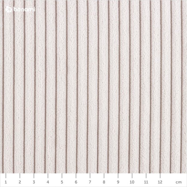 Béžová čalúnená dvojlôžková posteľ bez roštu 180x200 cm Mattis Cord – Meise Möbel