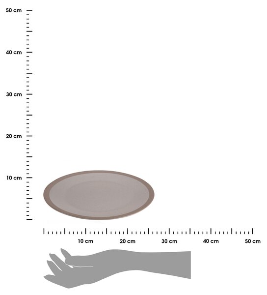 Kameninový tanier Clay, (fi) 26,5 cm, béžový