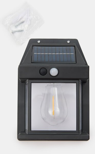 Sinsay - Nástenná solárna LED lampa - čierna