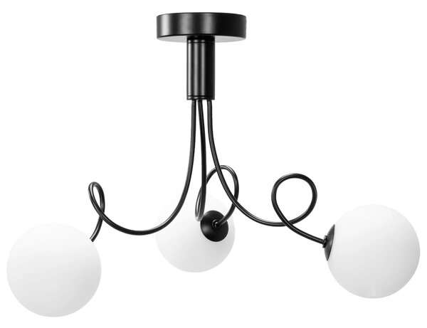 Toolight - Závesná stropná lampa Sphera - čierna - APP1154-3CP