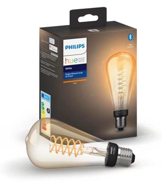 Philips LED Stmievateľná žiarovka Philips Hue WHITE FILAMENT ST72 E27/7W/230V 2100K P3943 + záruka 3 roky zadarmo