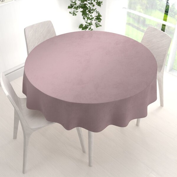 Biante Zamatový okrúhly obrus Velvet Premium SVP-002 Staroružový Ø 110 cm